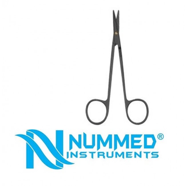 Plasma Coated Dissecting Scissor With Tungsten Carbide (T/C Blades W/ 1 Micro Serrated Blade), 12 cm Plasma Coated Dissecting Scissor With Tungsten Carbide (T/C Blades W/ 1 Micro Serrated Blade), 12 cm